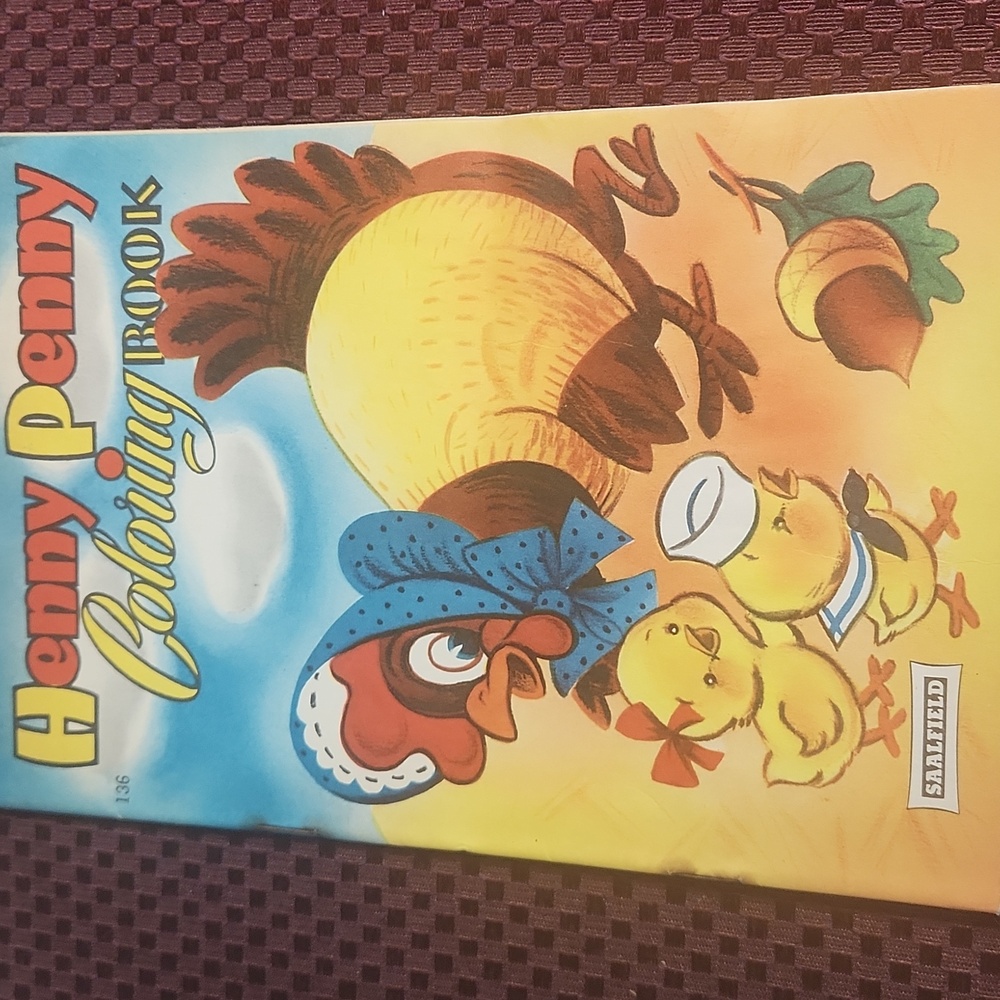Vintage 1940's Henny Penny Coloring Book #136